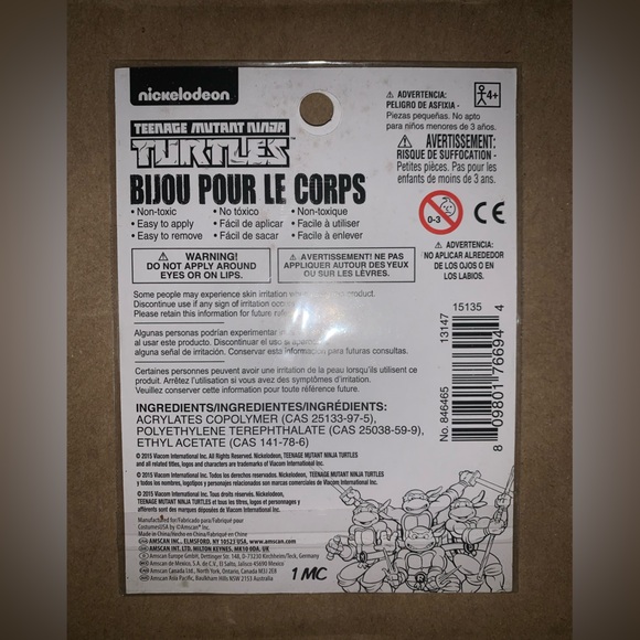 Ninja Turtle glitter tattoo. 🥷🐢 - Picture 2 of 2